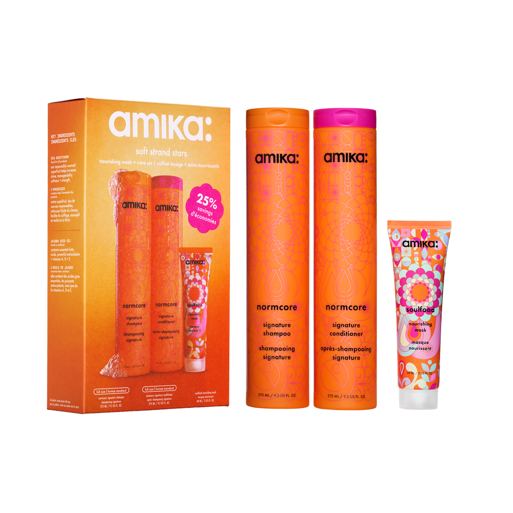 amika Soft Strand Stars Nourishing Wash + Care Set